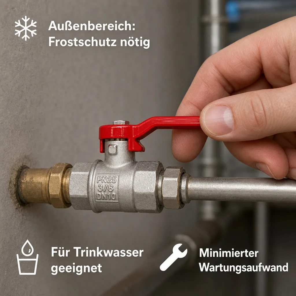 Kugelhahn 2 Zoll, Hebel, Messing, IGxIG Innengewinde