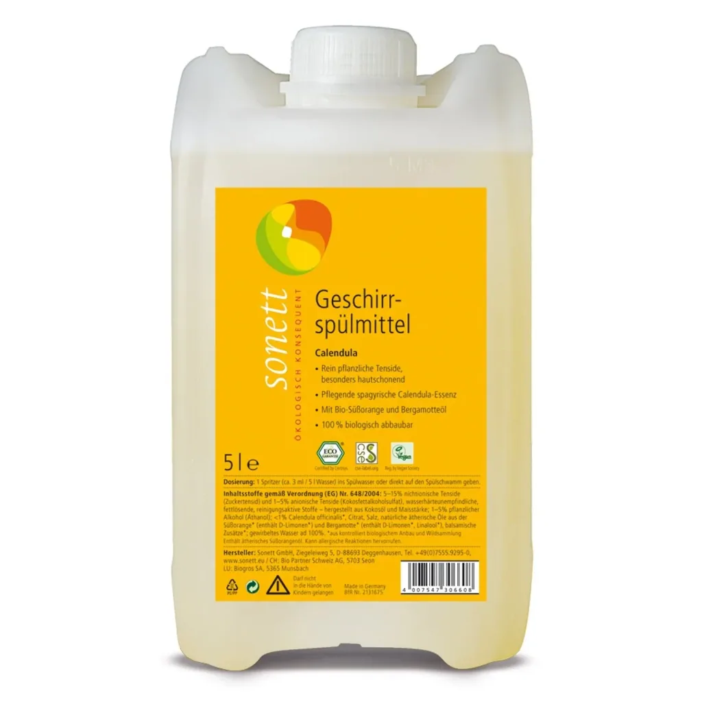 SONETT Geschirrspülmittel CALENDULA in verschiedenen Größengebinden