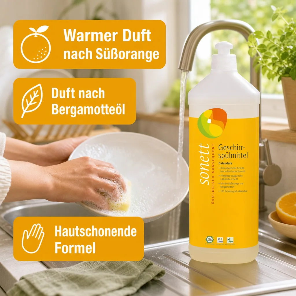 SONETT Geschirrspülmittel CALENDULA 1 Liter