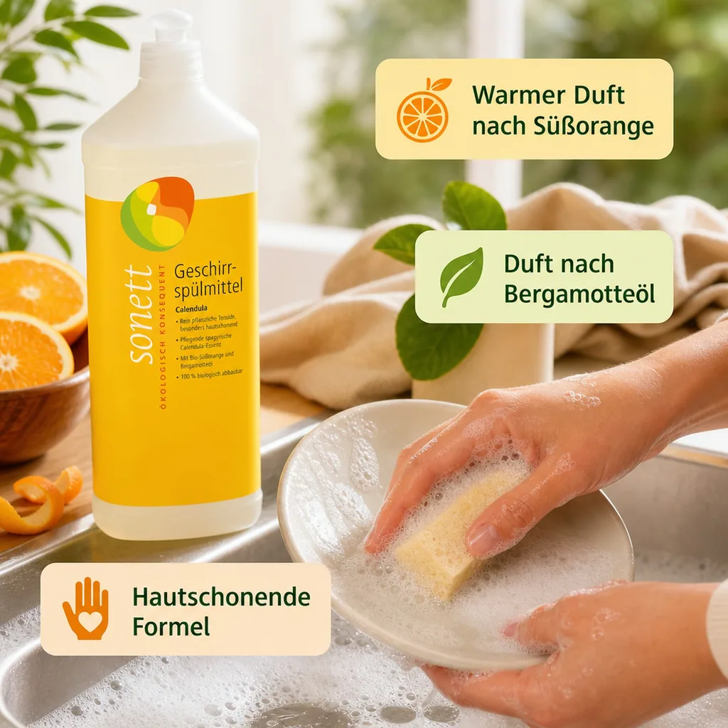 SONETT Geschirrspülmittel CALENDULA 1 Liter