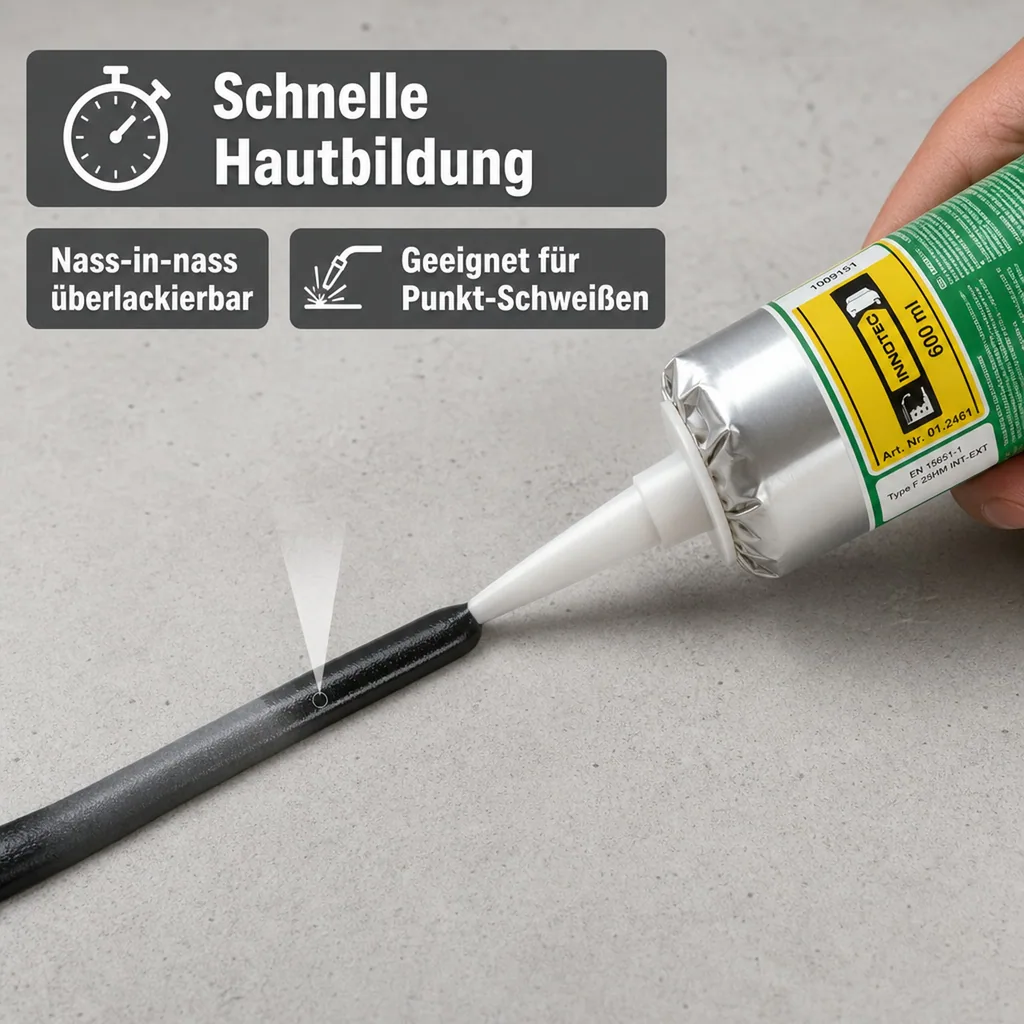 INNOTEC Adheseal Beutel 600ml schwarz inklusive Spitze