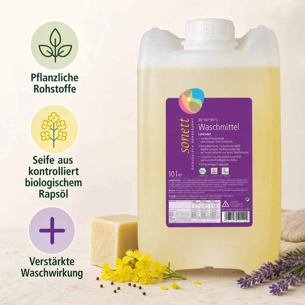 SONETT Waschmittel flüssig Lavendel 10 Liter