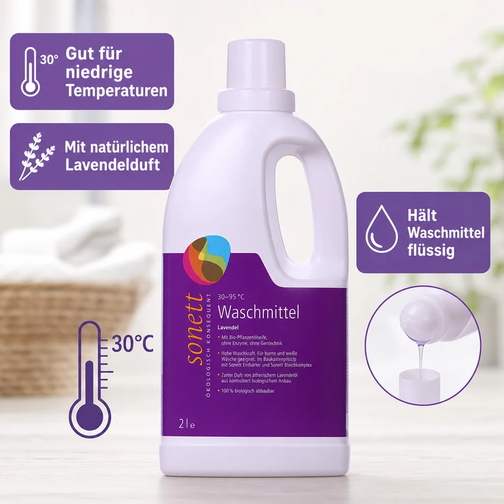 SONETT Waschmittel flüssig Lavendel 2 Liter