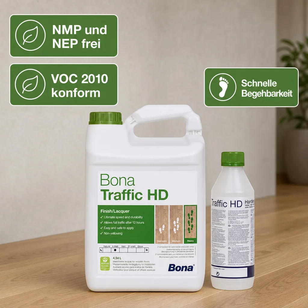 BONA TRAFFIC HD extra matt 2K 4,95 Liter 4,5 L + 0,45 HD Härter