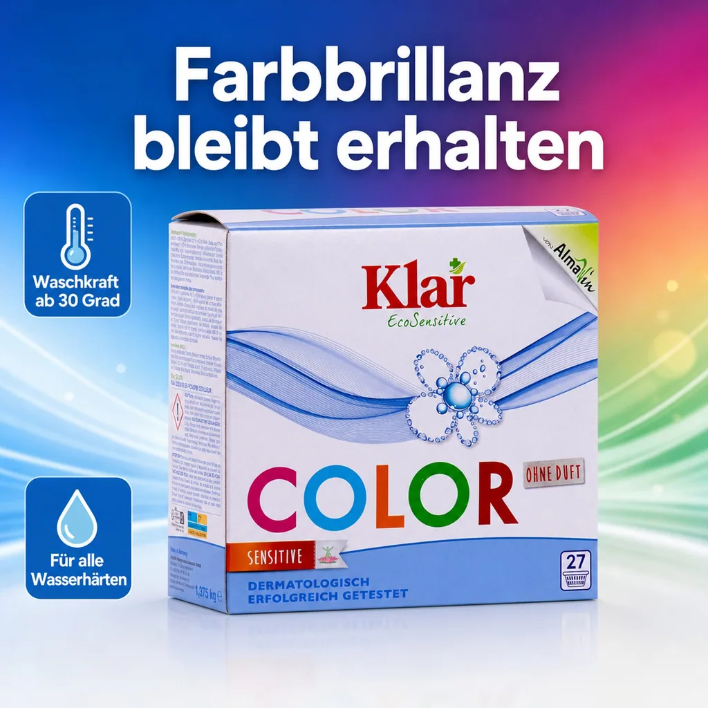KLAR Color Waschmittelpulver ohne Duft 1,375 kg