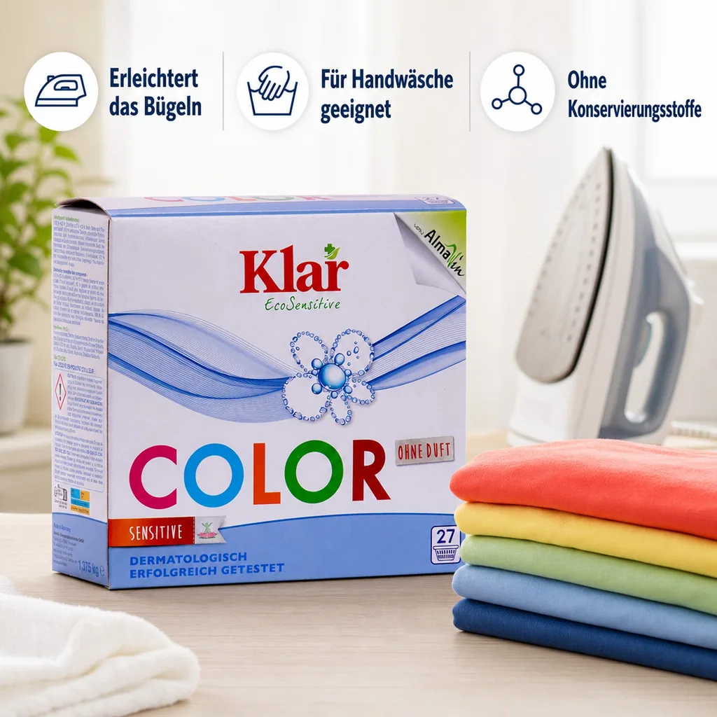 KLAR Color Waschmittelpulver ohne Duft 1,375 kg