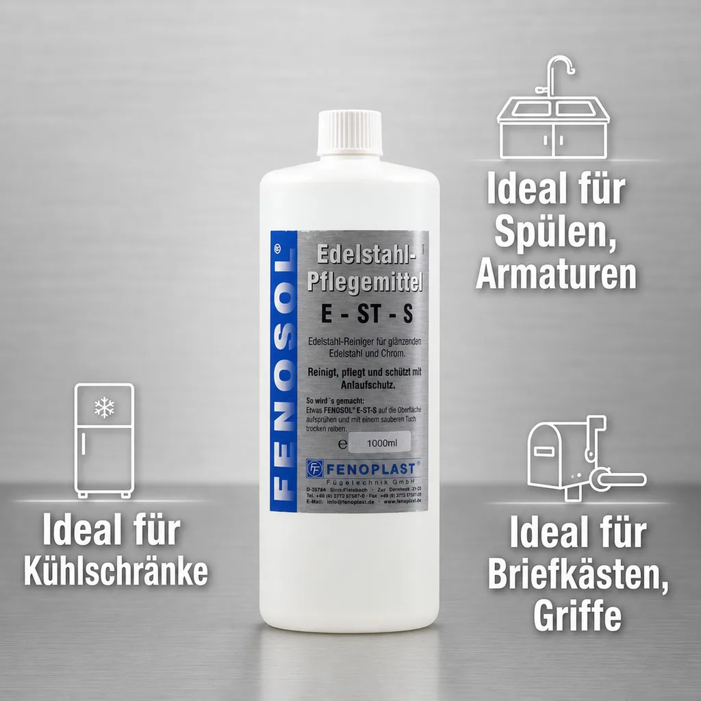 FENOPLAST Fenosol Edelstahlreiniger E-ST-S 1000ml Pflegereiniger