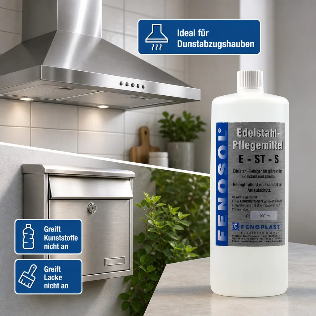FENOPLAST Fenosol Edelstahlreiniger E-ST-S 1000ml Pflegereiniger