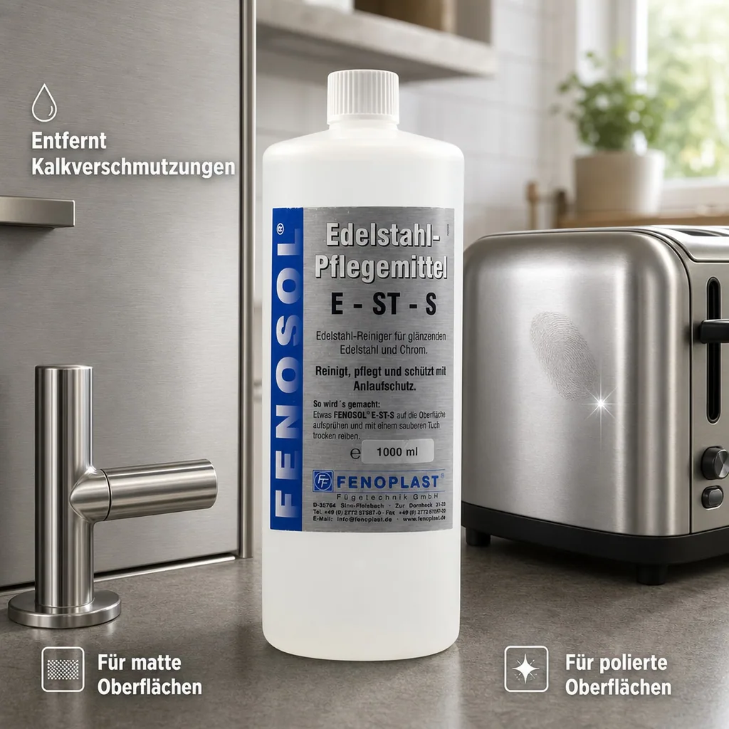 FENOPLAST Fenosol Edelstahlreiniger E-ST-S 1000ml Pflegereiniger