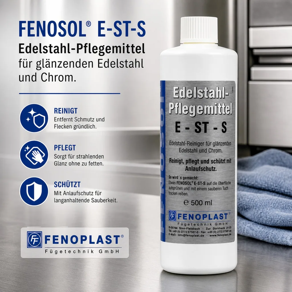 FENOPLAST Fenosol Edelstahlreiniger E-ST-S 500ml Pflegereiniger