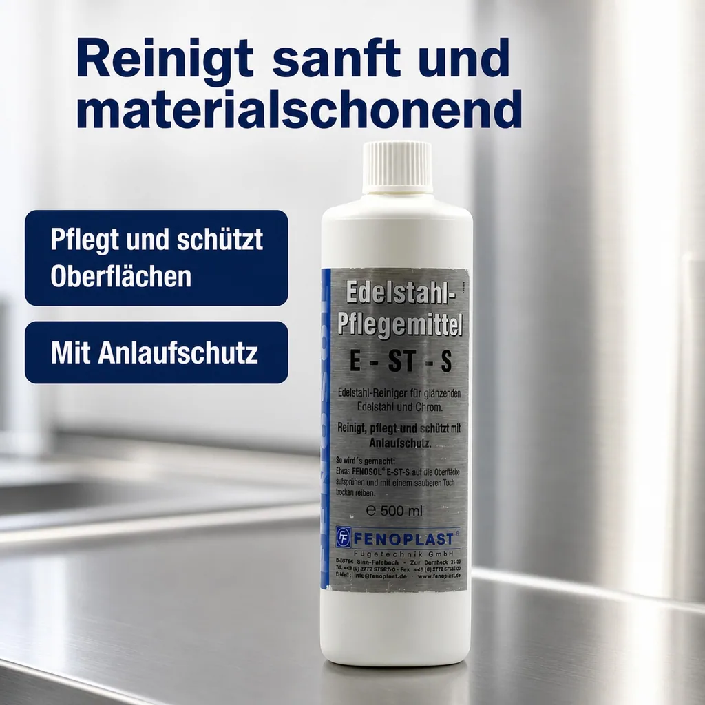 FENOPLAST Fenosol Edelstahlreiniger E-ST-S 500ml Pflegereiniger