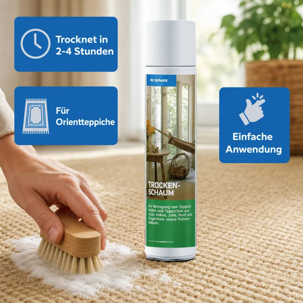 DR. SCHUTZ Trockenschaum 400 ml reicht für ca. 10 m² für Naturfasern