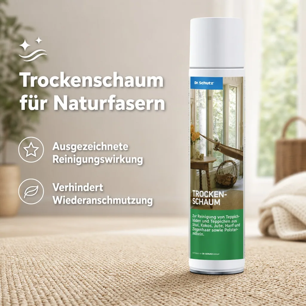 DR. SCHUTZ Trockenschaum 400 ml reicht für ca. 10 m² für Naturfasern