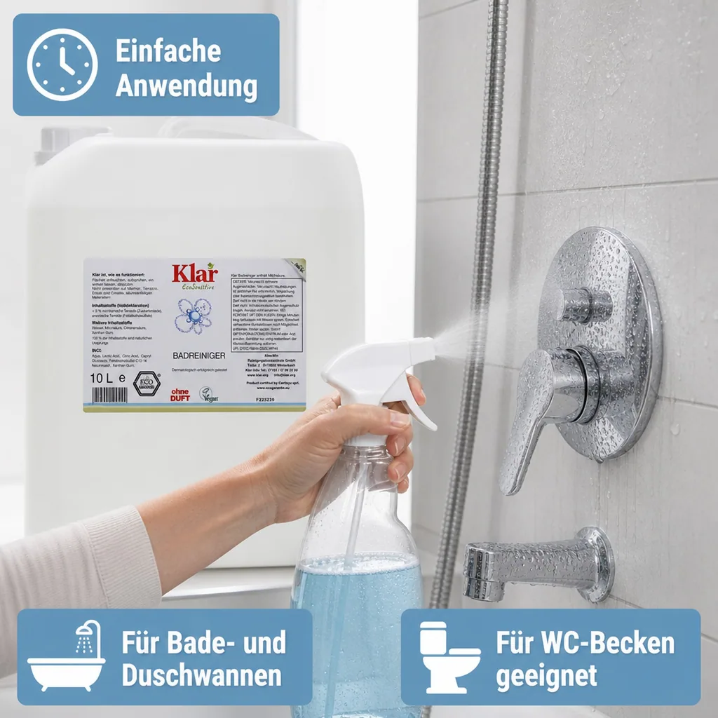 KLAR Badreiniger parfümfrei 10 Liter
