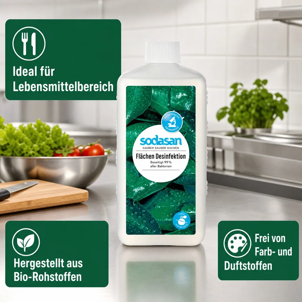 SODASAN Flächendesinfektion 1 Liter Euroflasche