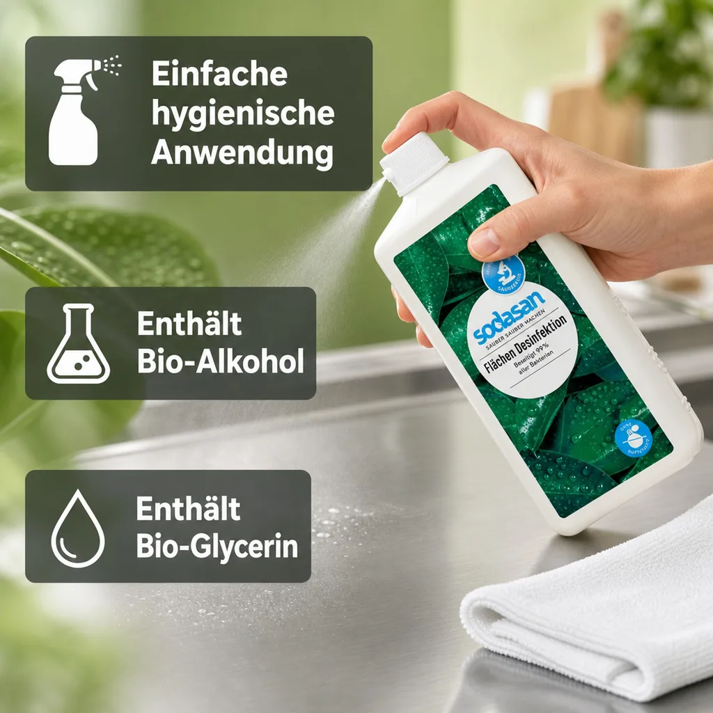 SODASAN Flächendesinfektion 1 Liter Euroflasche