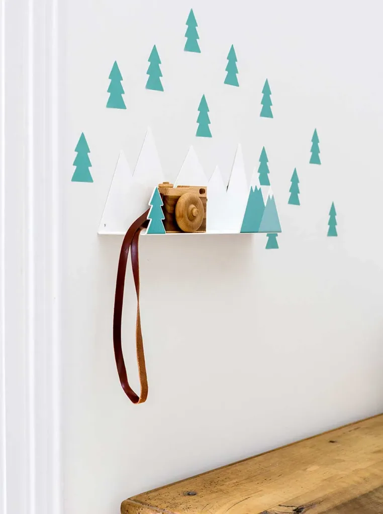 tresxics Wandregal Berge mint