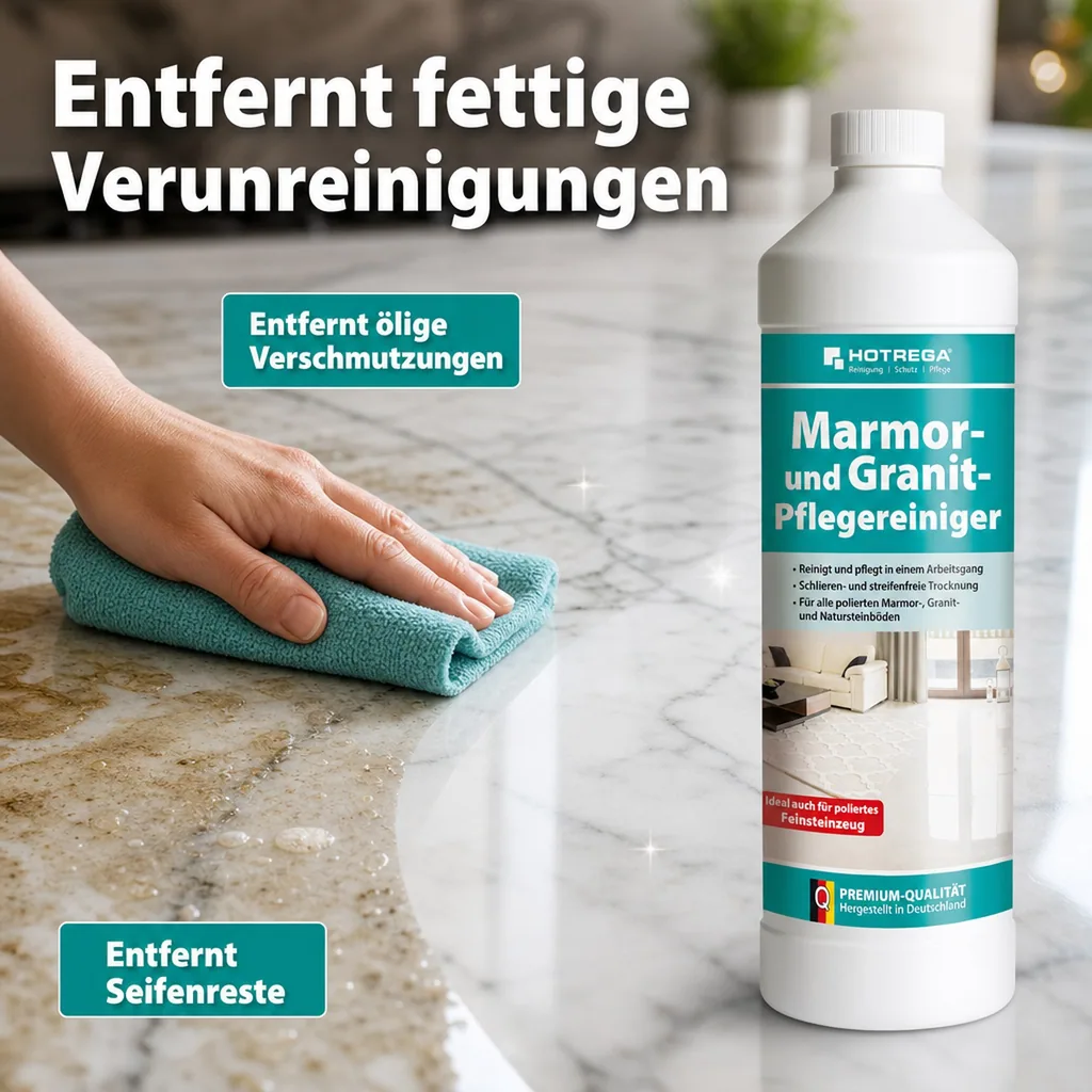 HOTREGA Marmor- und Granit- Pflegereiniger 1 Liter Konzentrat