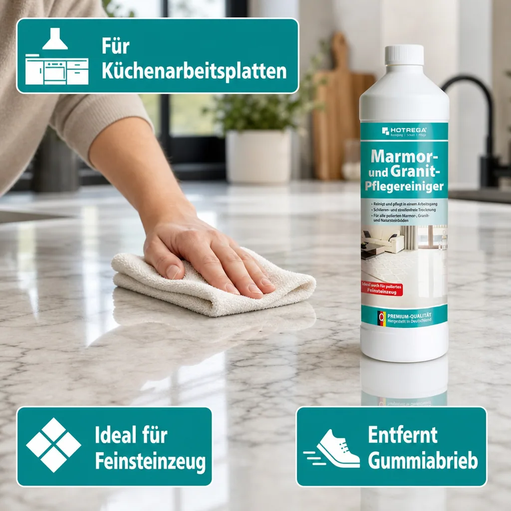 HOTREGA Marmor- und Granit- Pflegereiniger 1 Liter Konzentrat