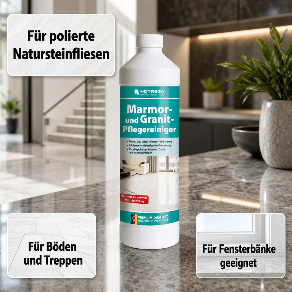 HOTREGA Marmor- und Granit- Pflegereiniger 1 Liter Konzentrat