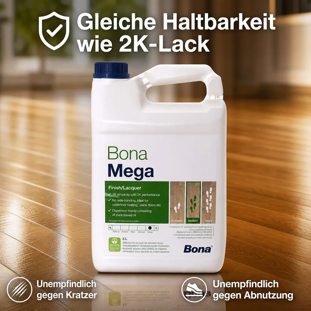 BONA MEGA Parkettlack glänzend 5 Liter