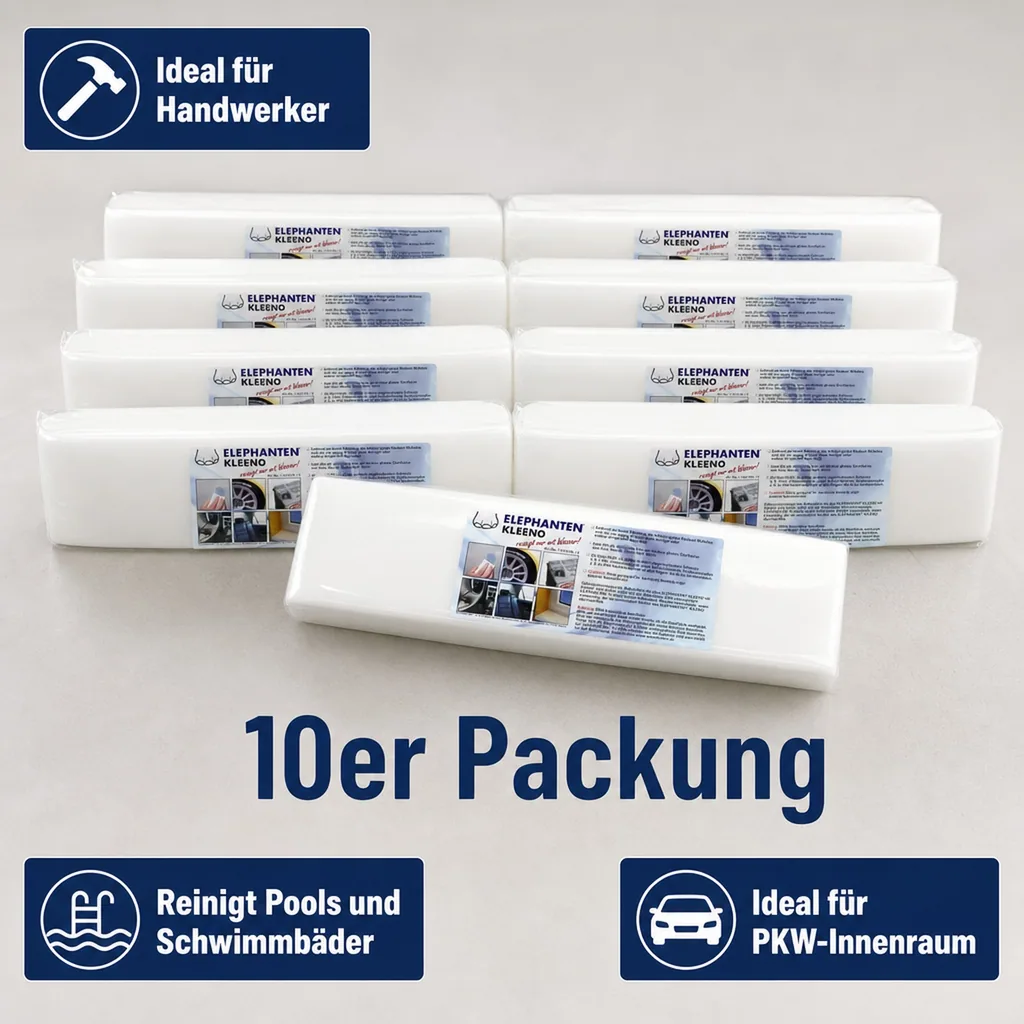 INNOTEC ELEPHANTEN Kleenos Reinigungsschwamm 10er Packung