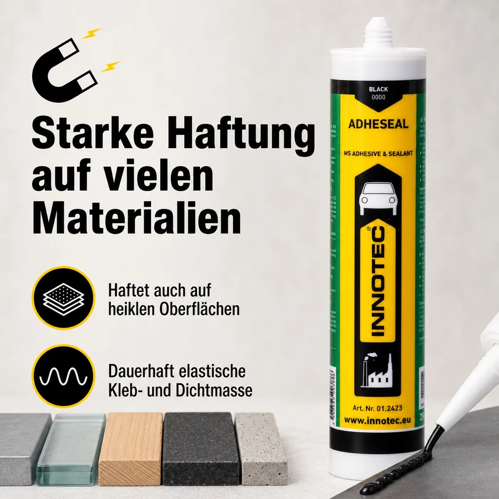 INNOTEC Adheseal 290 ml schwarz incl. Spitze