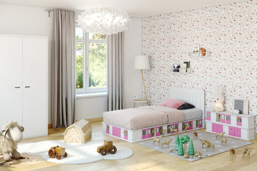 Mathy by Bols BOXES Regal Stall klein rosa