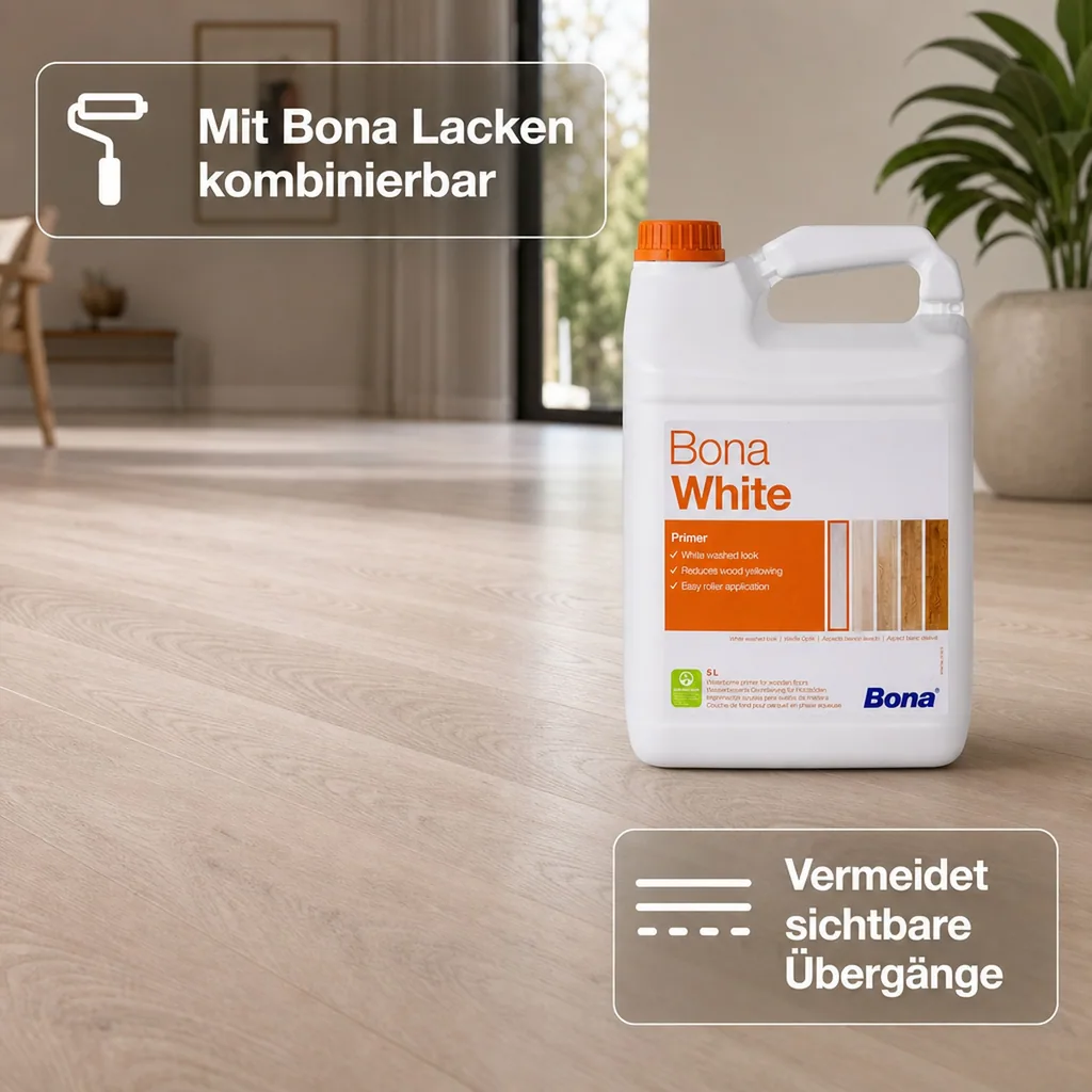 BONA White 5 Liter Parkettgrundierung für helle Optik