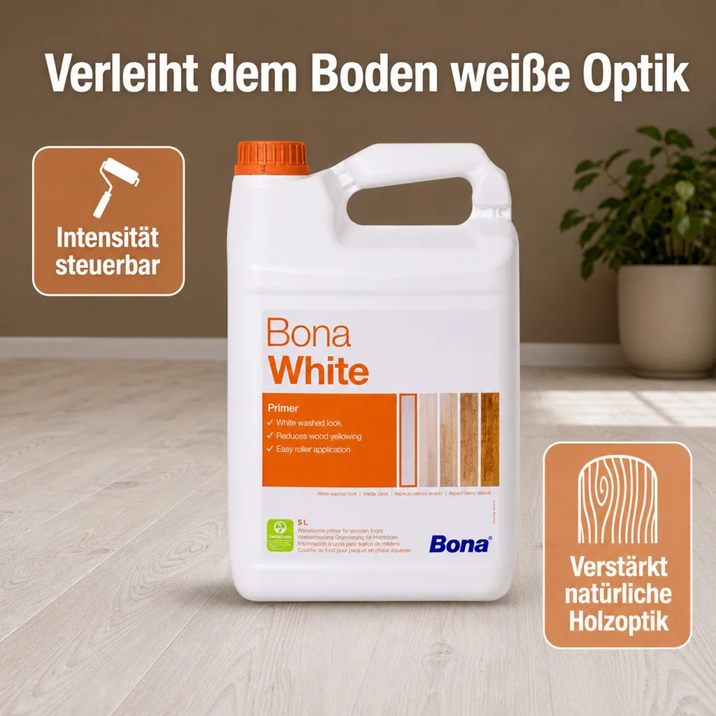 BONA White 5 Liter Parkettgrundierung für helle Optik