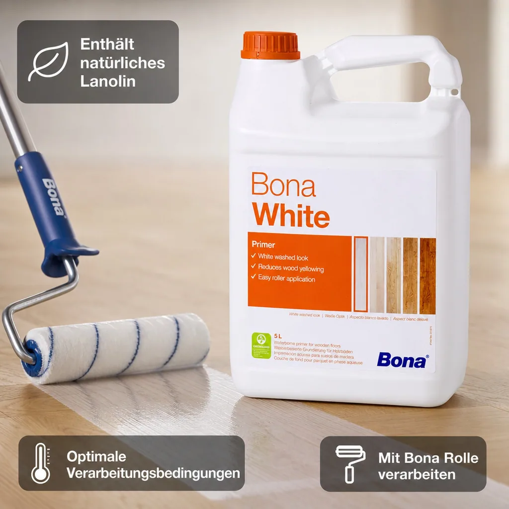 BONA White 5 Liter Parkettgrundierung für helle Optik