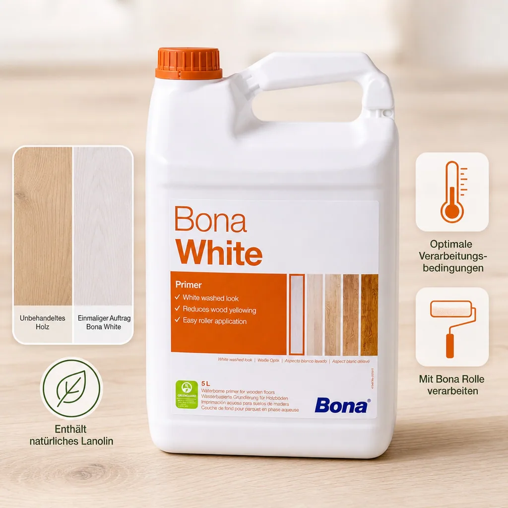 BONA White 5 Liter Parkettgrundierung für helle Optik