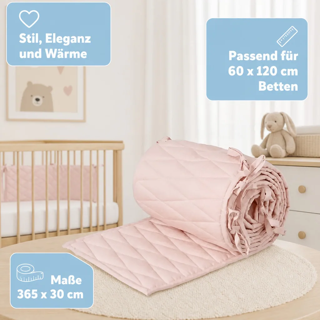 Cam Cam Baby Bettnest Harlequin 60 x 120 cm rosa