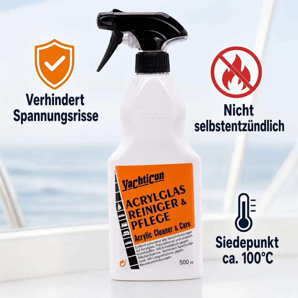 YACHTICON Acrylglasreiniger & Pflege 500 ml