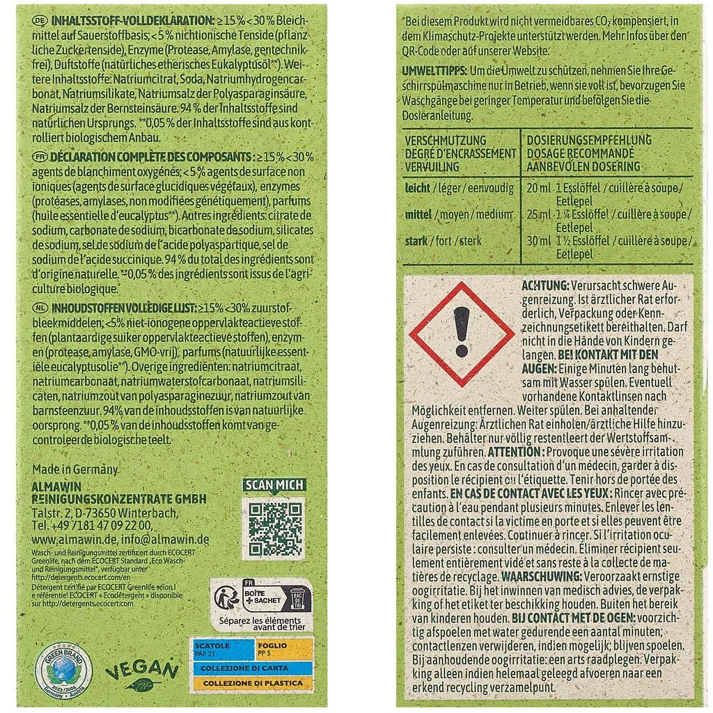 ALMAWIN Maschinenspülmittel 1,25 kg