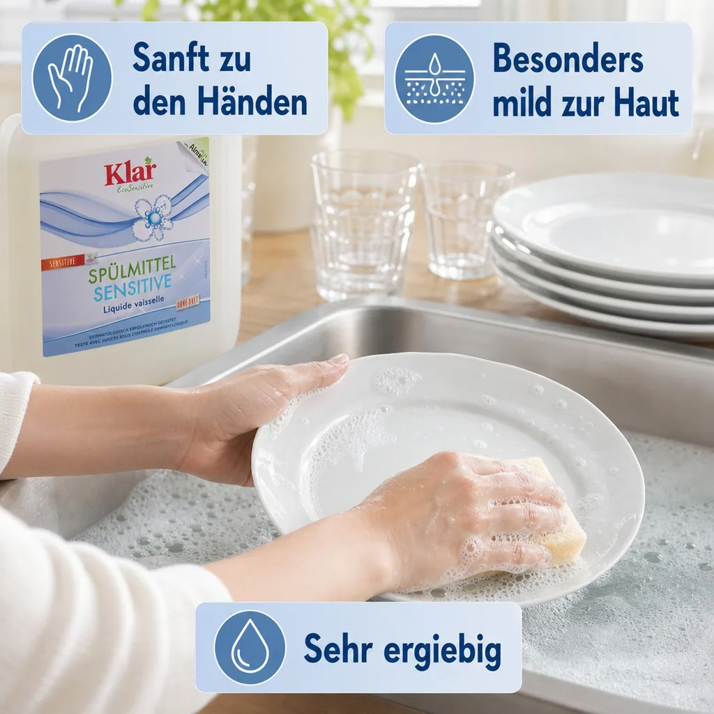 KLAR Spülmittel sensitive ohne Duft 5 Liter