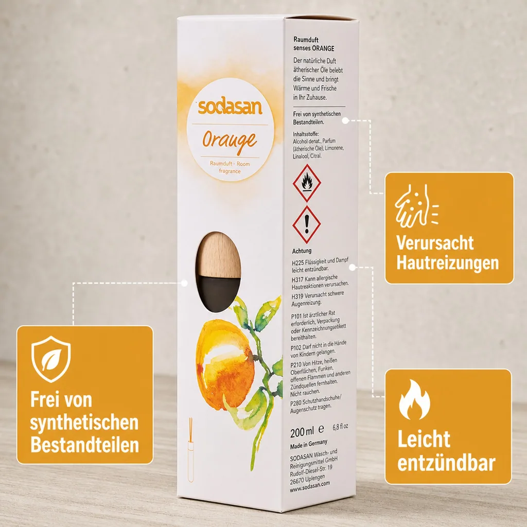 SODASAN Raumduft senses ORANGE 200ml Lufterfrischer