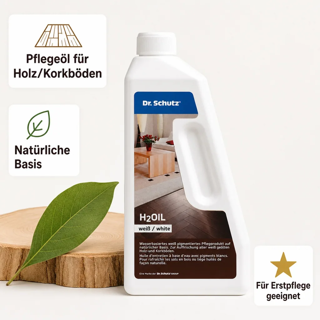 DR. SCHUTZ H2 Oil 750 ml wasserbasiertes Pflegeöl weiß-pigmentiertes