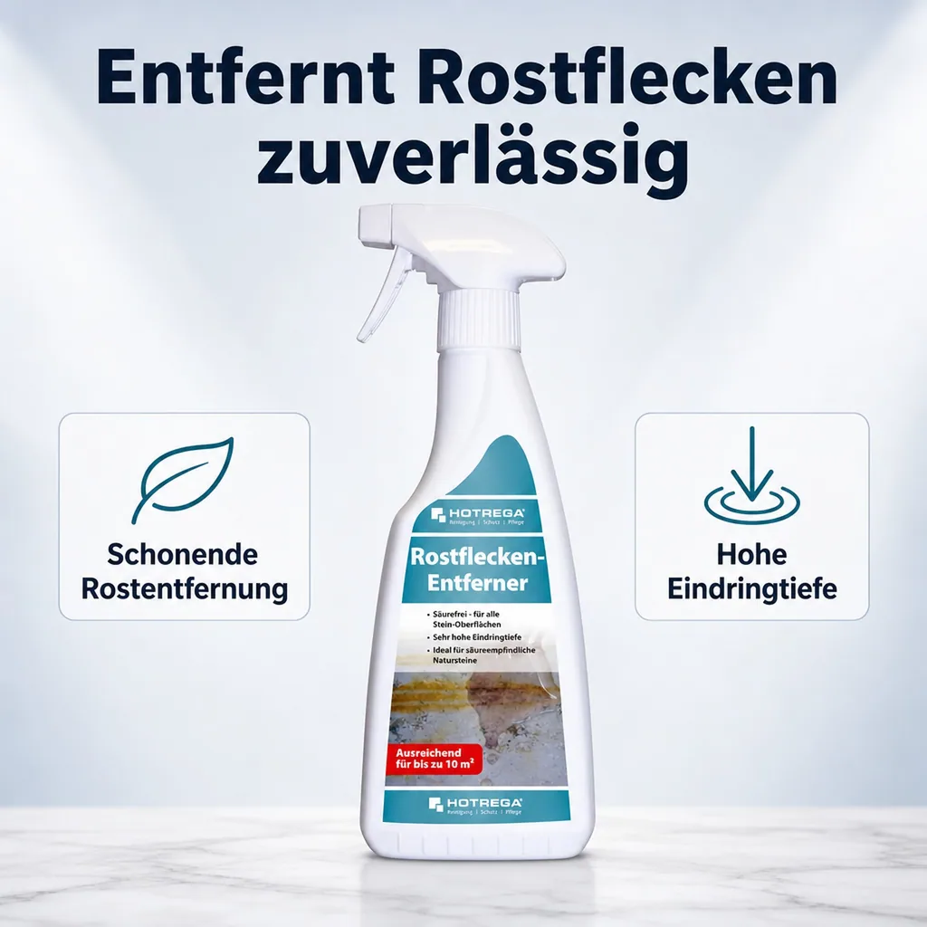 HOTREGA Rostflecken Entferner 500 ml Flachsprühflasche