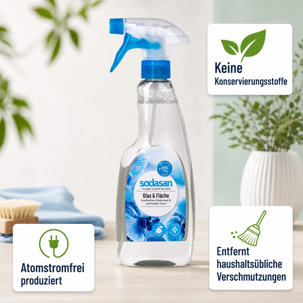 SODASAN Glasreiniger & Flächenreiniger 500ml