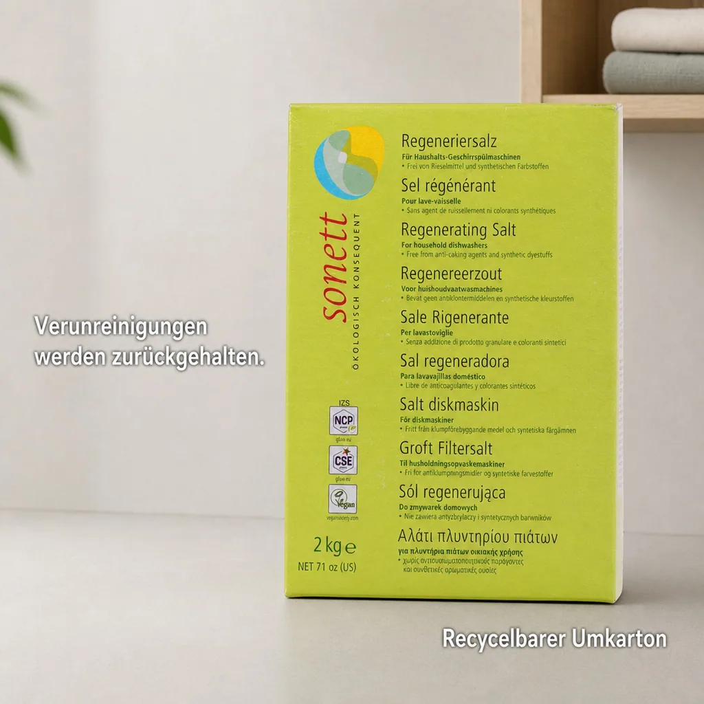SONETT Regeneriersalz 2 kg für die Geschirrspülmaschine