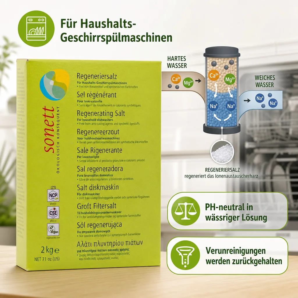 SONETT Regeneriersalz 2 kg für die Geschirrspülmaschine
