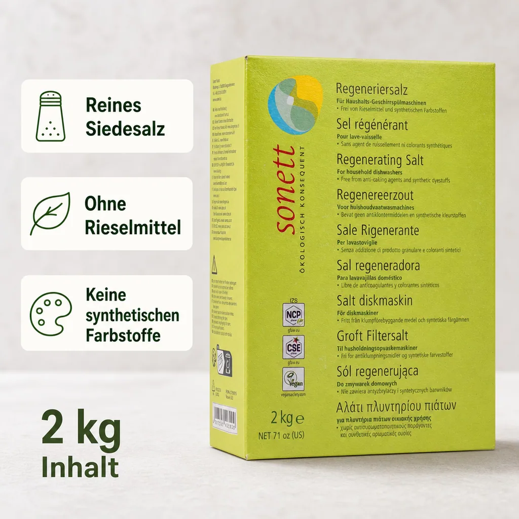 SONETT Regeneriersalz 2 kg für die Geschirrspülmaschine