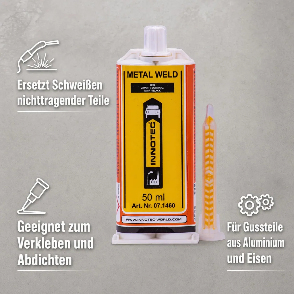 INNOTEC Metal Weld 50 ml 2K Metallkleber weiß