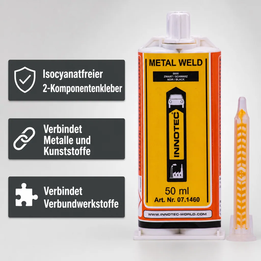 INNOTEC Metal Weld 50 ml 2K Metallkleber weiß