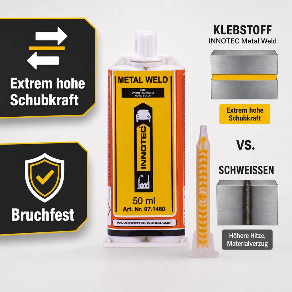 INNOTEC Metal Weld 50 ml 2K Metallkleber weiß