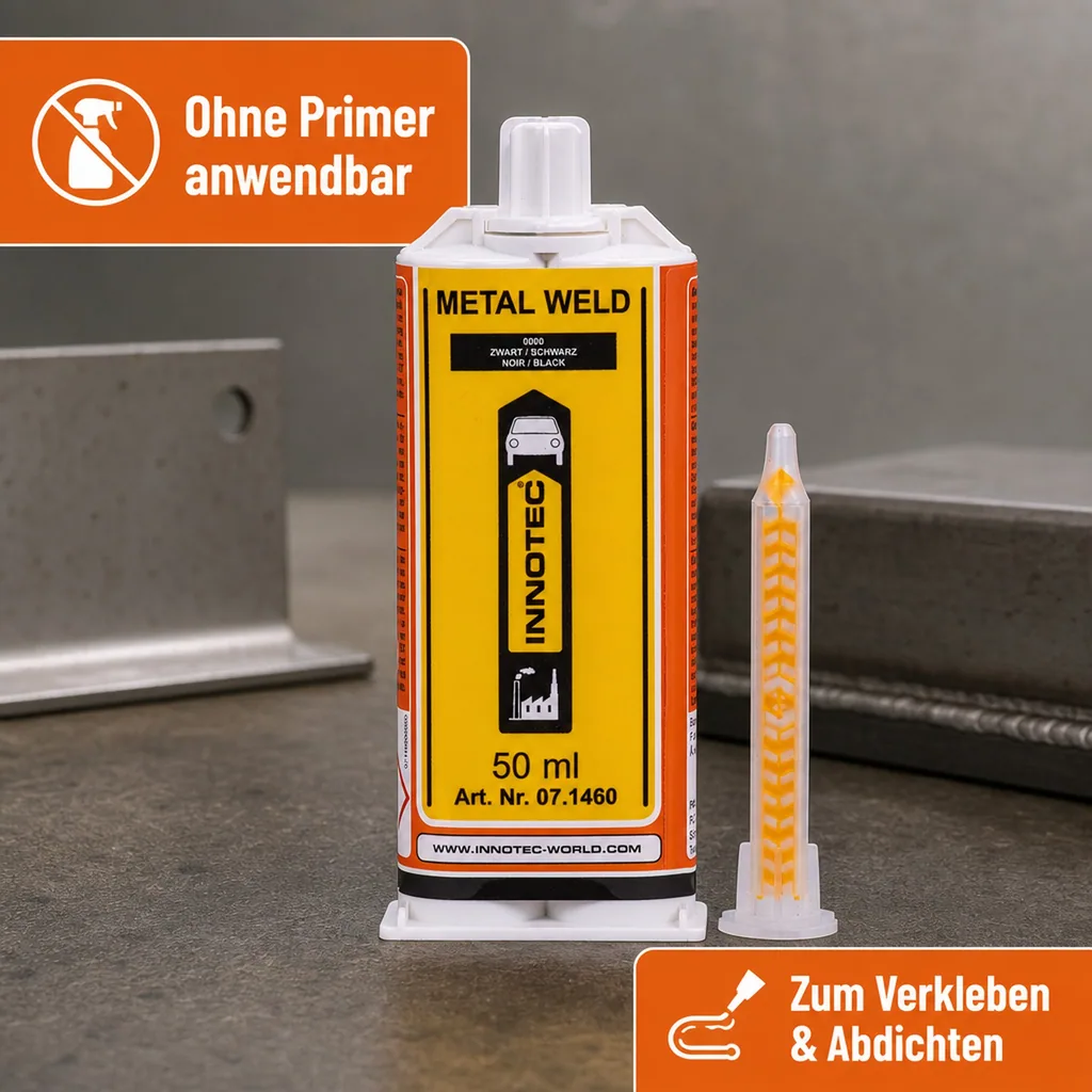 INNOTEC Metal Weld 50 ml 2K Metallkleber weiß