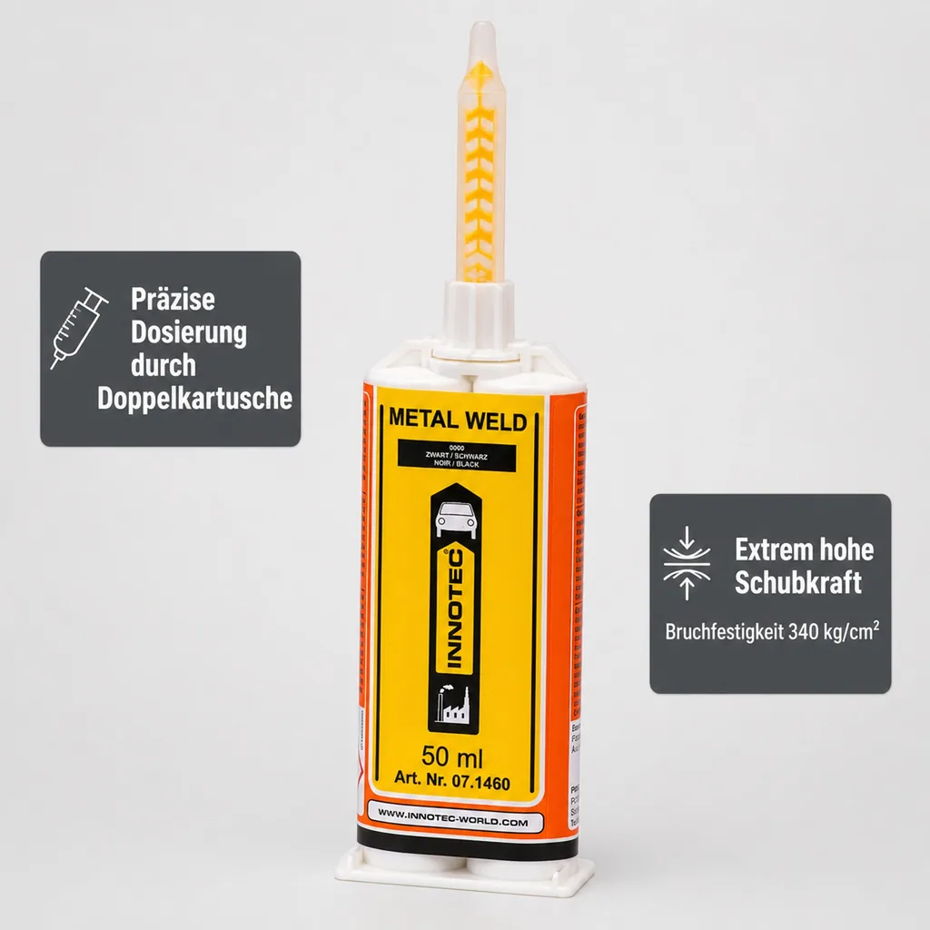 INNOTEC Metal Weld 50 ml 2K Metallkleber weiß
