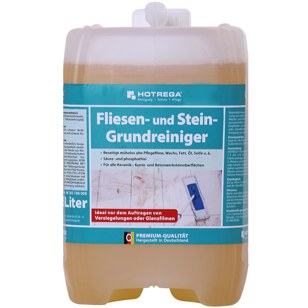 HOTREGA Fliesen und Stein Grundreiniger, Konzentrat in verschiedenen Größengebinden