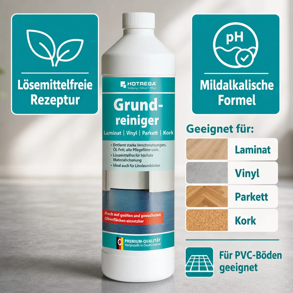 HOTREGA Grundreiniger Laminat/Parkett/Kork/Vinyl 1 Liter